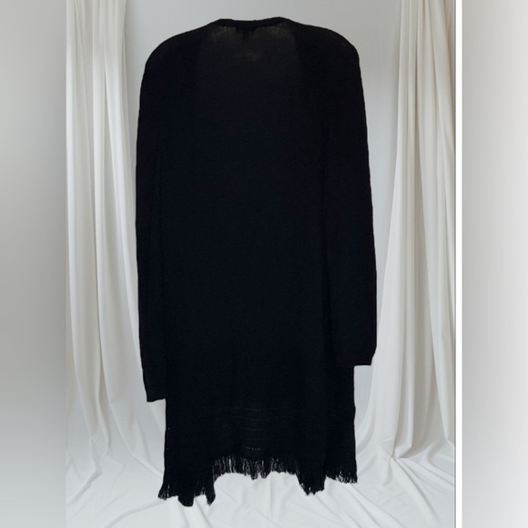 Talbots textured fringe cardigan - Picture 3 of 5